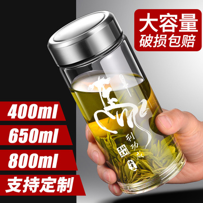 加厚单层玻璃杯高档可定制水杯