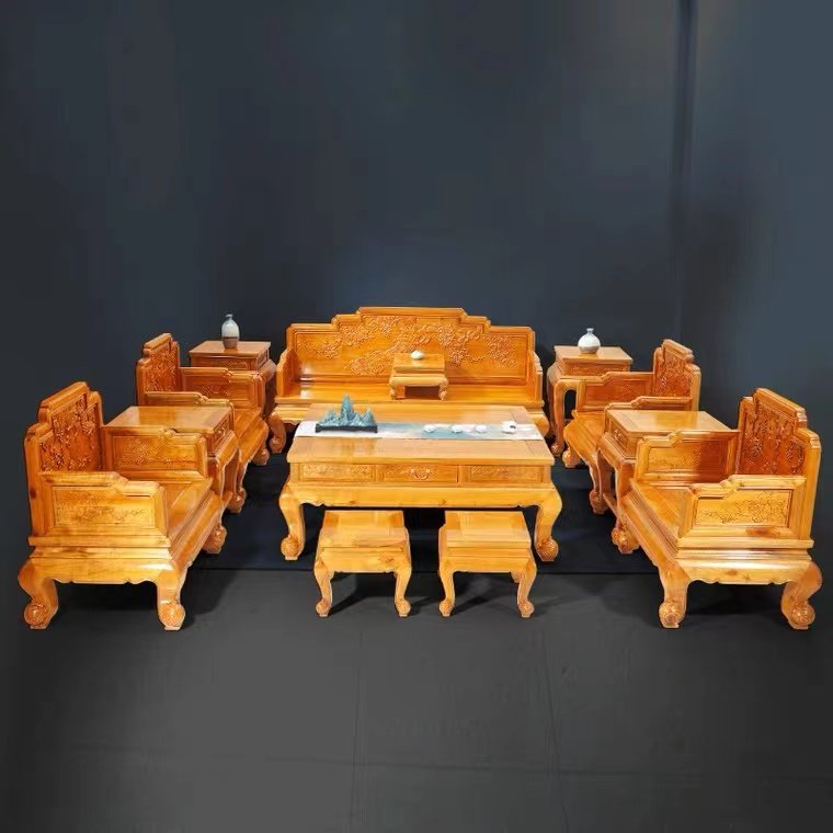组合客厅整装新中式风红木家具