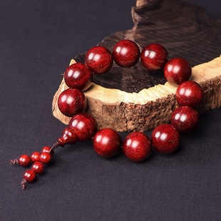 正宗印度老木料满金星小叶紫檀手串2.0文玩男女款高油密檀木佛珠