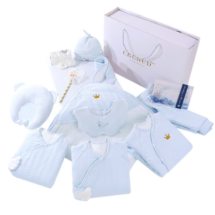婴儿衣服新生儿礼盒春秋套装满月见面礼物男孩初生刚出生的小宝宝