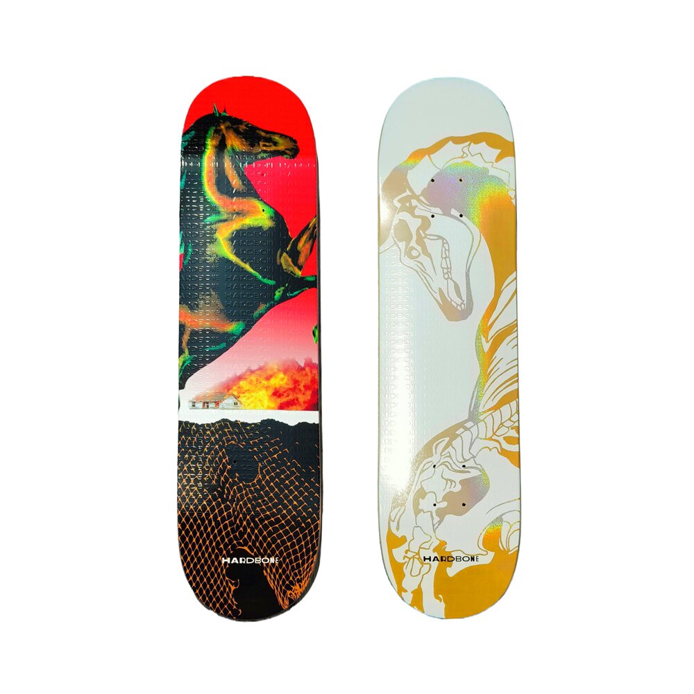 硬骨滑板硬骨头hardbone新款板面马年系列进口加枫双层玻纤轻薄弹