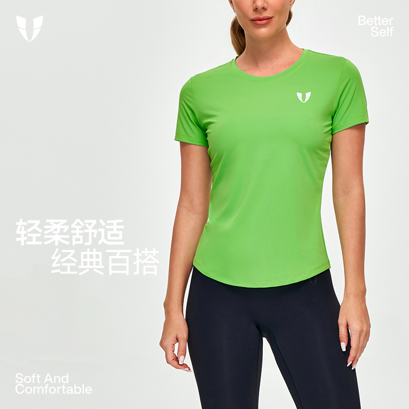 马甲线运动短袖T恤女夏