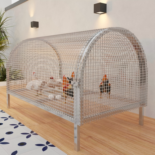 跑道鸡笼子家用室外大号专用笼铁丝网室外防雨鸡舍走地养殖笼小鸡
