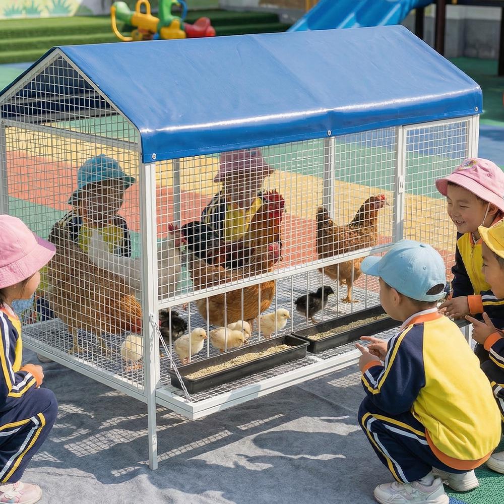 幼儿园宠物笼户外兔子笼家用加密大号养鸡笼养殖笼兔别墅鸭笼狗笼