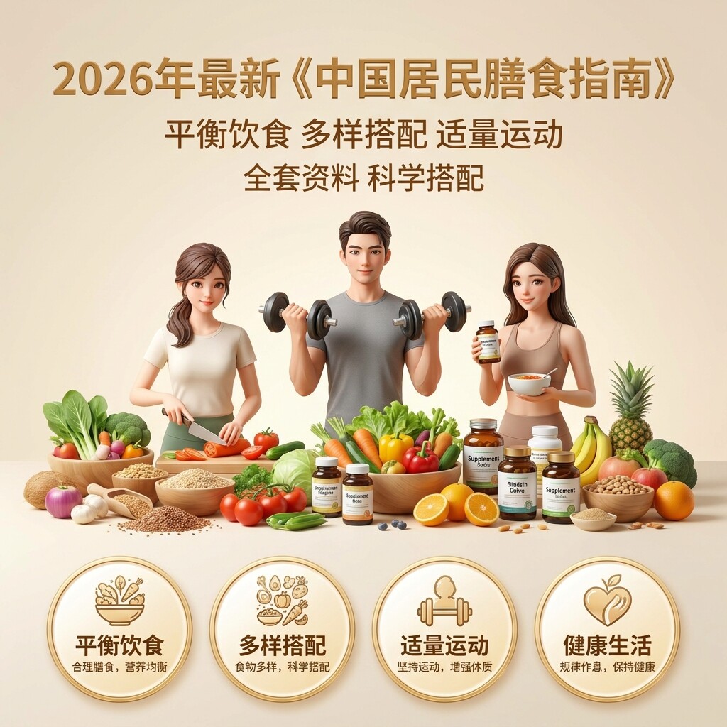 2026中国居民膳食指南全套资料家庭日常平衡饮食营养搭配参考建议
