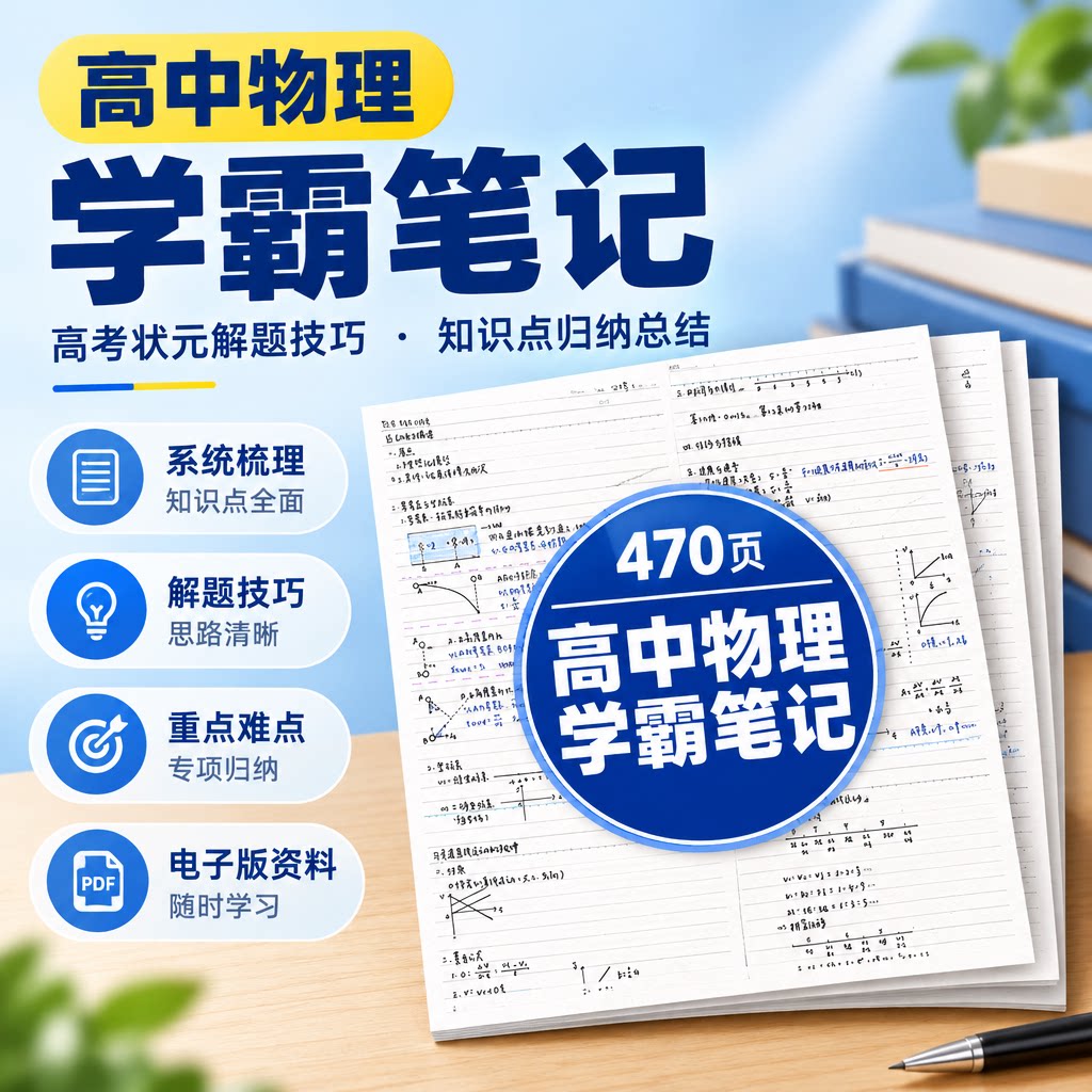 高中物理学霸笔记高考状元解题技巧知识点归纳总结电子版学习资料