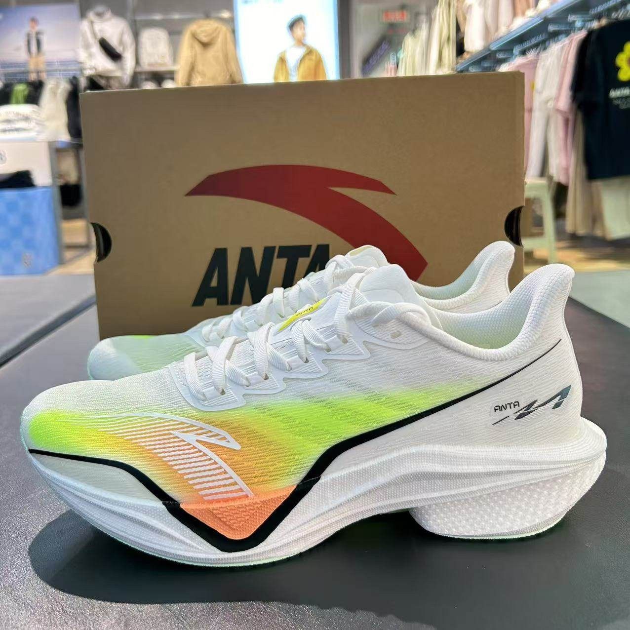 安踏马赫5代跑步鞋男子氮科技中考体测鞋竞速训练运动鞋112515583