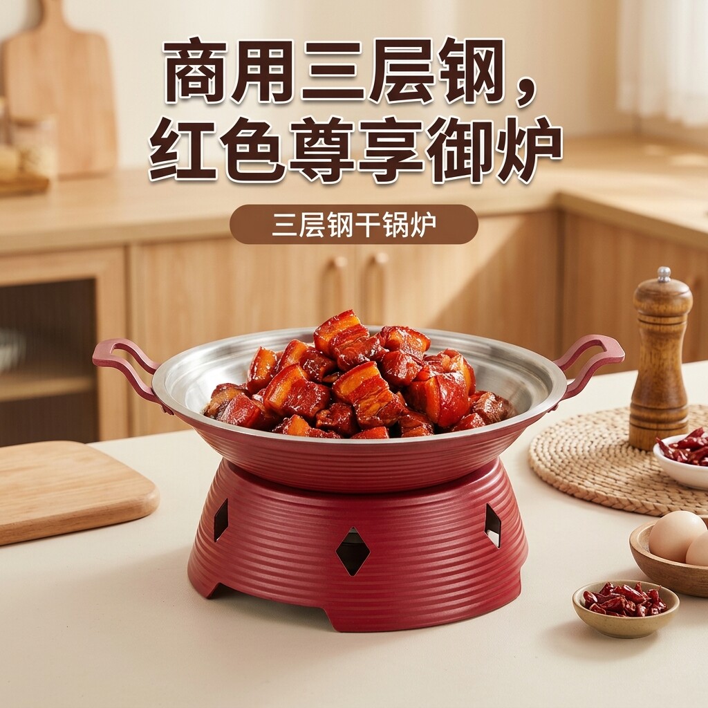 不锈钢酒精炉商用干锅小火锅