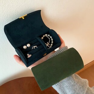 绝美首饰盒！高级绒布首饰盒收纳绒布盒轻奢迷你指项链珠宝饰品盒
