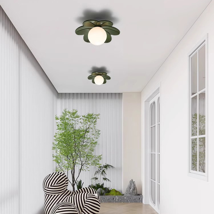 奶油风走廊玄关吸顶灯