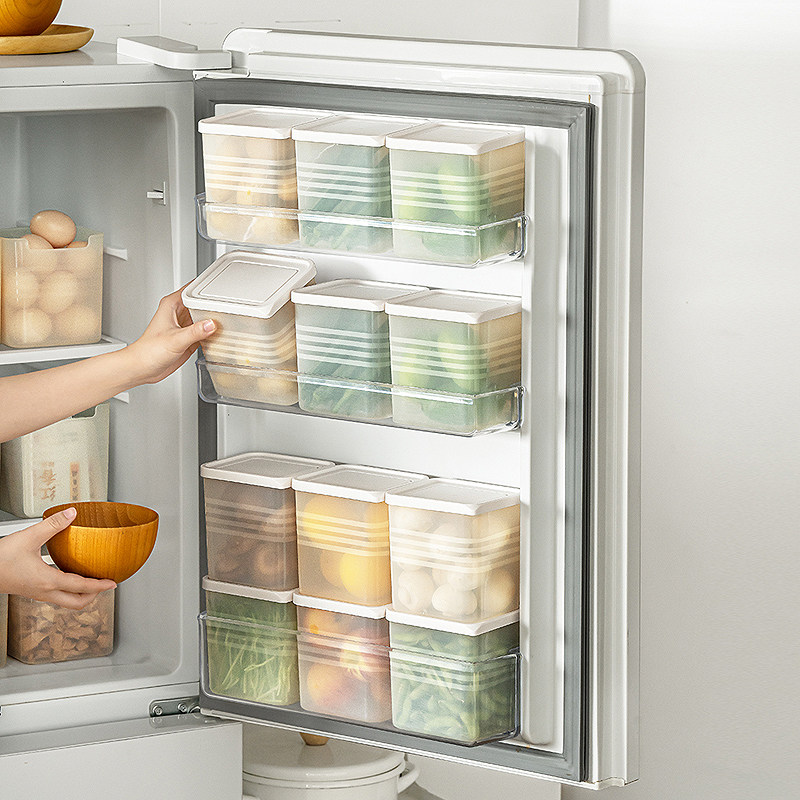 带盖厨房冰箱侧门收纳盒 内侧保鲜盒神器侧面储物门上分装密封盒,收纳整理,食物收纳盒,淘宝优惠券,粉丝福利购,淘宝优惠卷