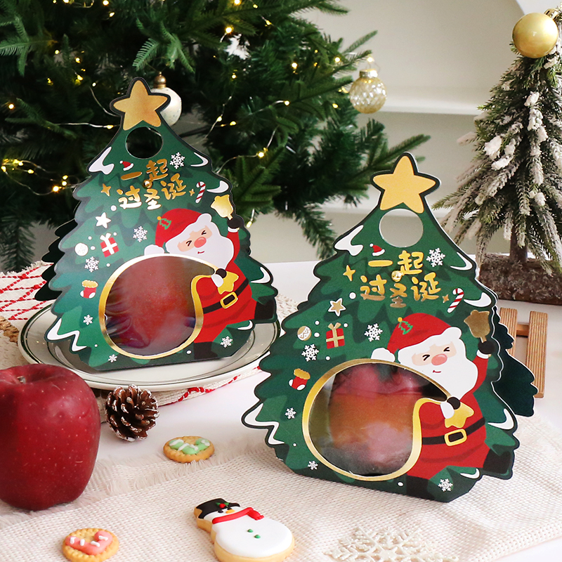 圣诞节苹果包装盒礼盒手提空盒