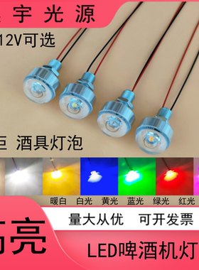 低压5VLED灯酒桶酒塔酒柱小灯泡12V伏啤酒机啤酒墙机器设备照明灯