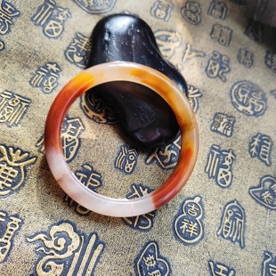 有证书60圈玉镯新年送妈妈A货纯天然玉石黄龙玉手镯13*8