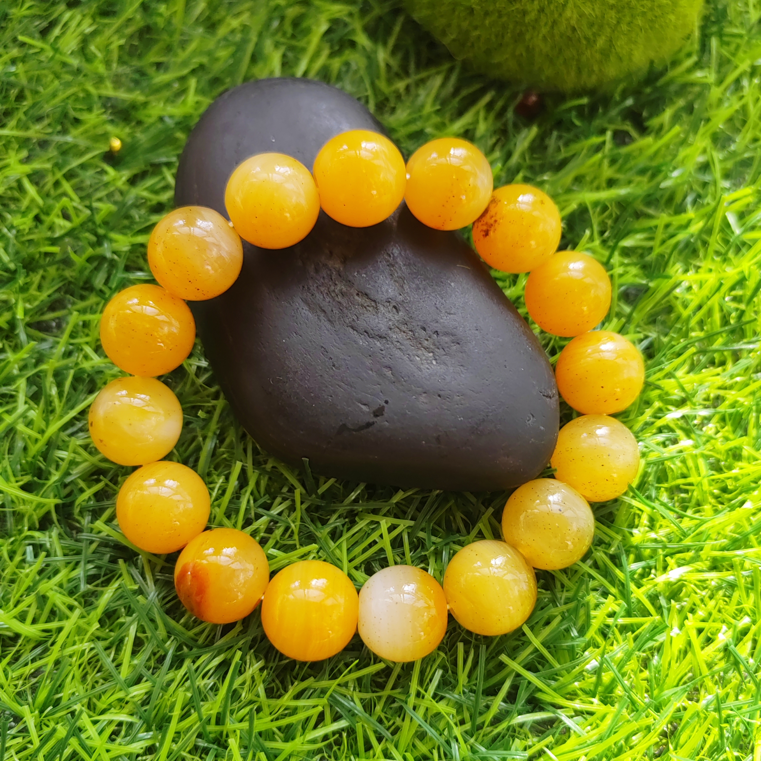 补土招财聚运手串卡13纯天然玉石手钏正品黄龙玉手串手链