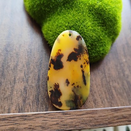 四季发财云南黄龙玉水草花挂件1号天然原矿正品草花牌子53*28*5