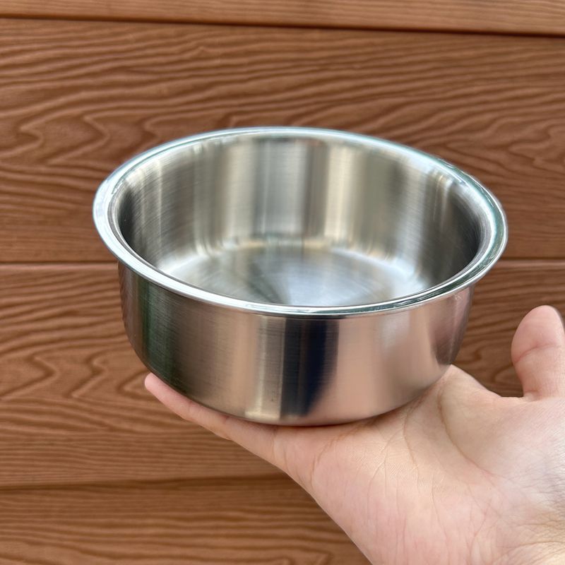 三层钢一体 304不锈钢厚重成人学生碗辅食碗大童小碗便携电磁炉用