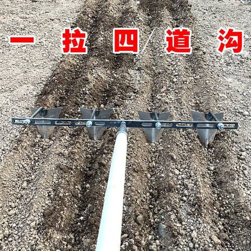 农用锰钢开沟三角锄头