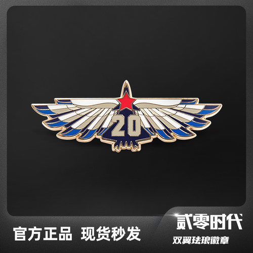 航展爆款歼20珐琅合金纪念徽章