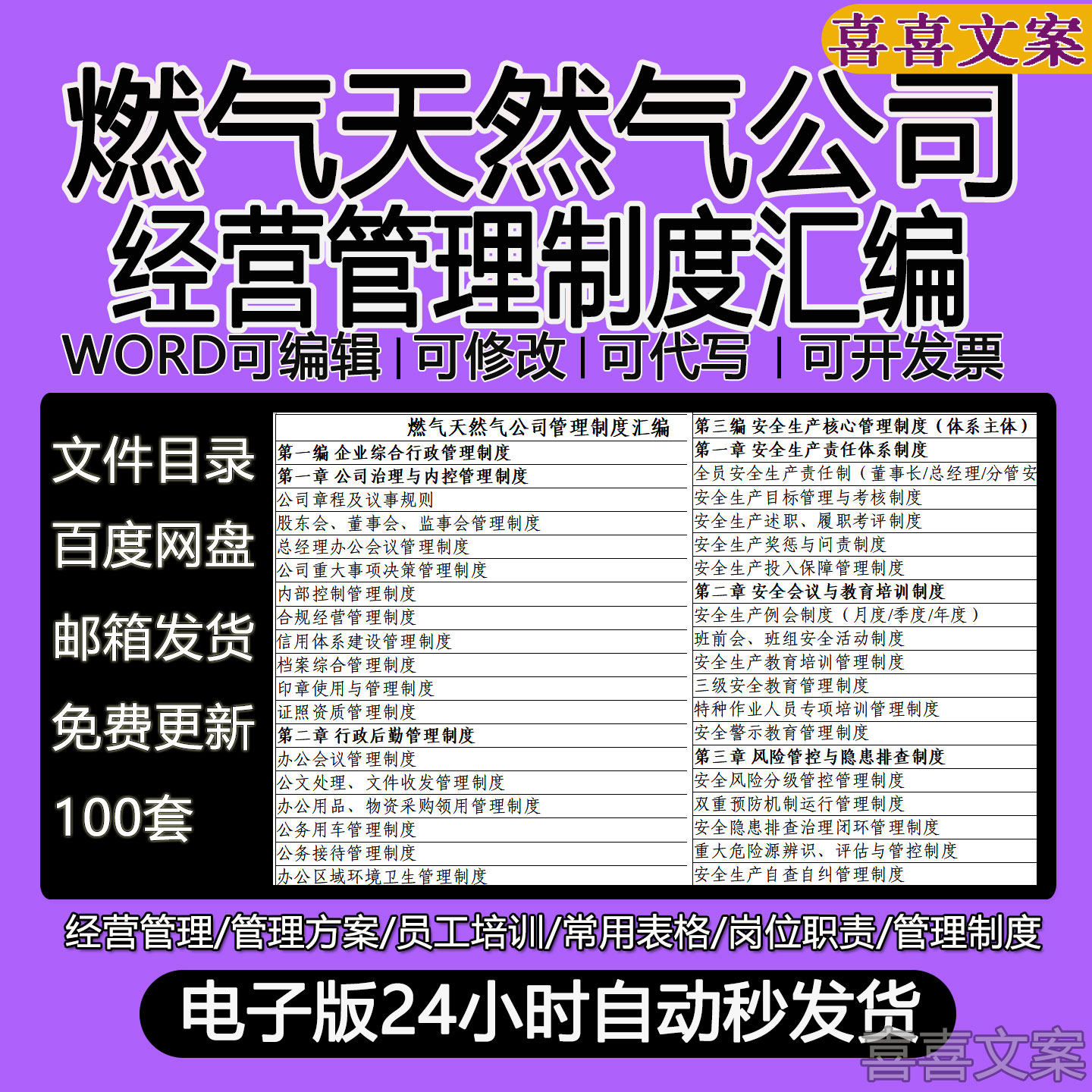 燃气天然气公司章程及议事规则内部控制办公财务安全生产管理制度