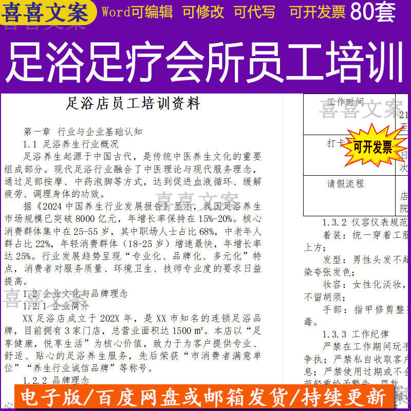 足疗足浴会所新员工服务礼仪技能培训PPT及技师技术管理操作流程
