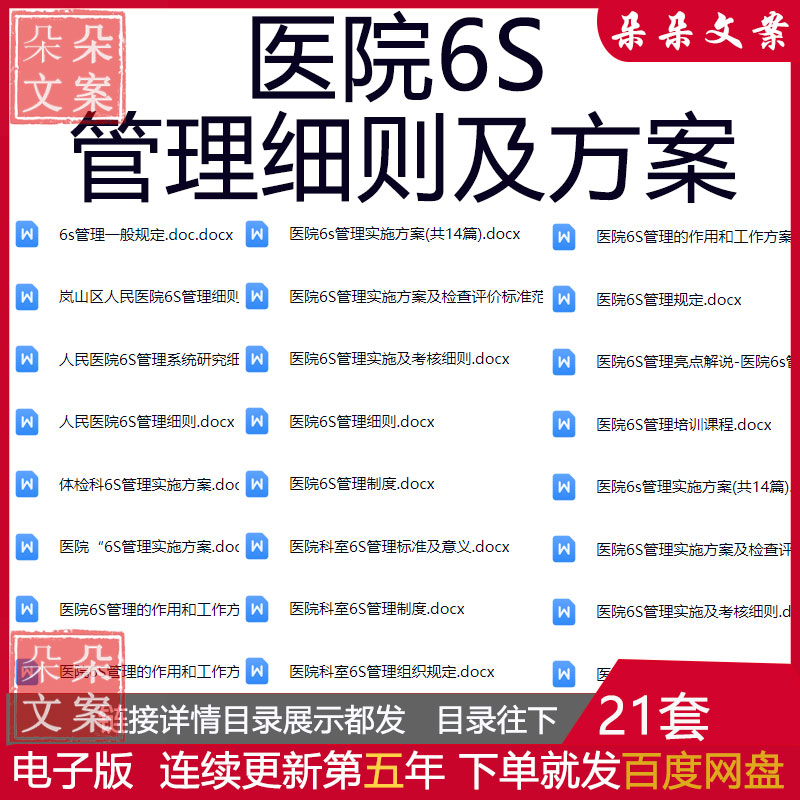 医院6s管理考核细则及方案医院6S管理实施方案及检查评价标准范例