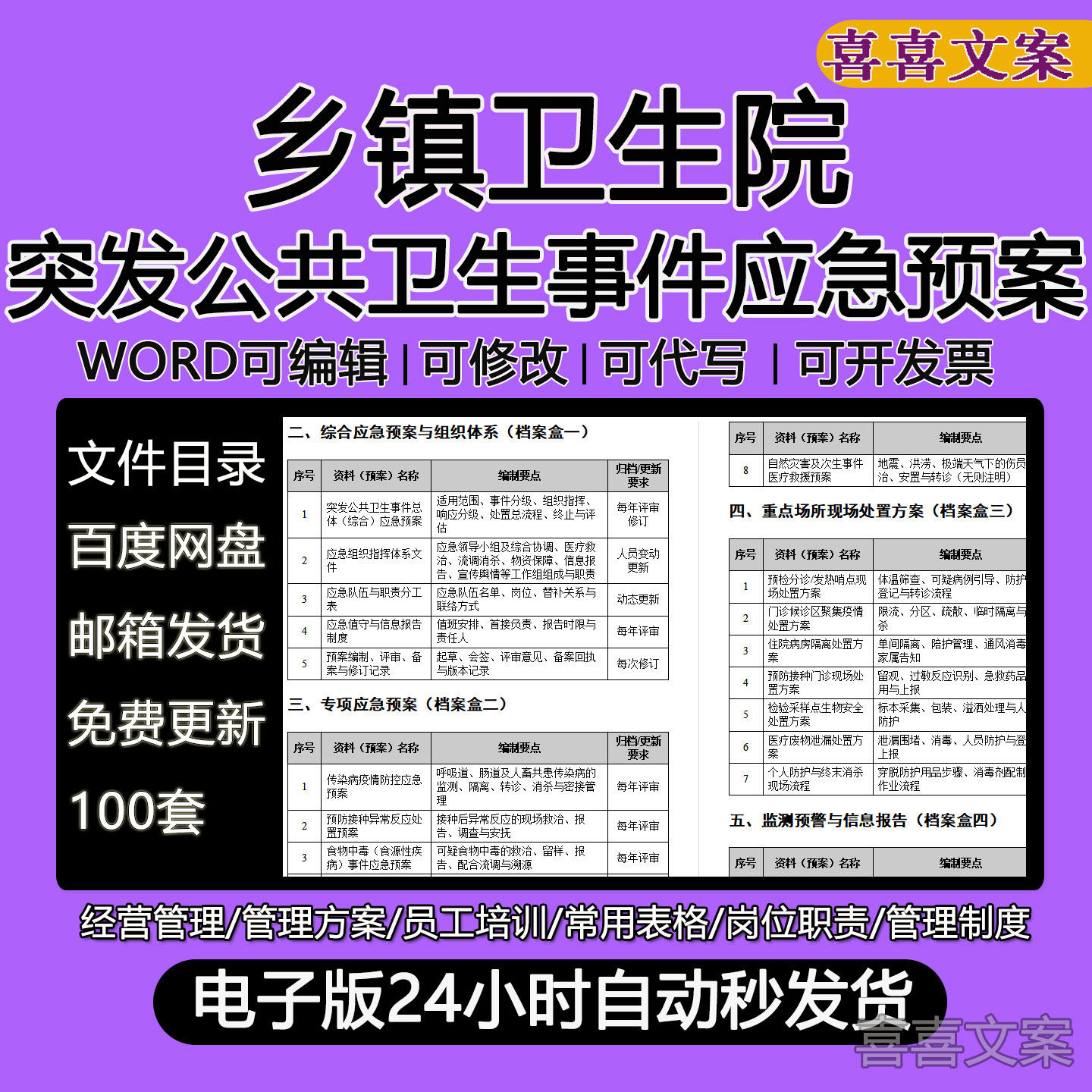 乡镇卫生院突发公共卫生事件总体传染病疫情防控食物中毒应急预案