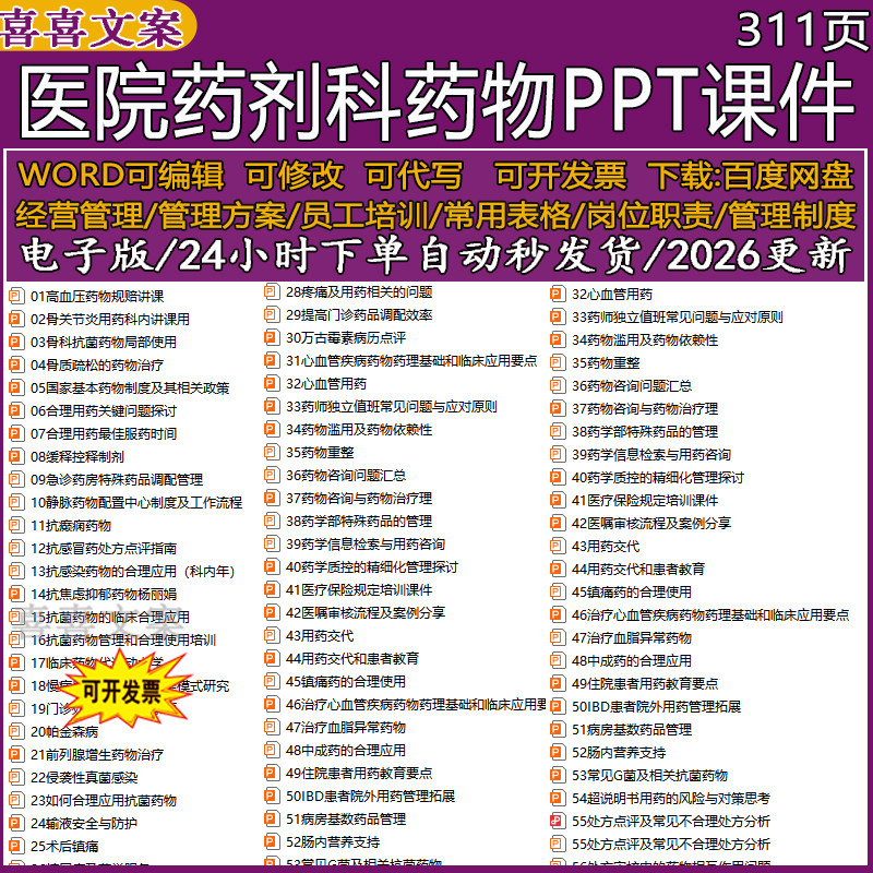 医院药剂科药学部业务学习合理应用药物药物咨询培训ppt课件模板
