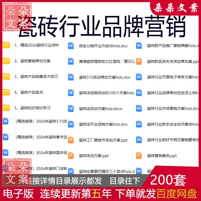 瓷砖行业品牌营销门店销售话术国庆五一活动策划方案瓷砖知识培训