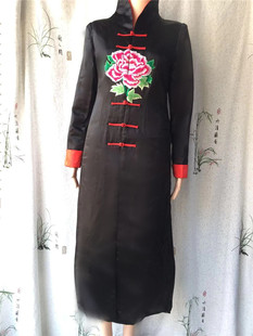 改良版旗袍汉服女士棉袄中国风妈妈装修身显瘦复古中长款保暖棉衣