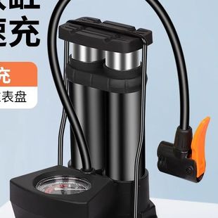 脚踩打气筒自行车家用通用高压充气泵电动电瓶摩托车气管篮球便携