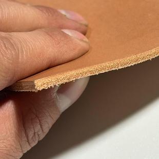 植鞣牛皮树膏皮2.5 5毫米厚度挺硬牛皮皮料diy雕刻练手真皮面料