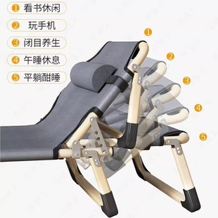 折叠床寝室轻便省空间陪护椅透气新款 沙发椅床铺看护床沙滩单人