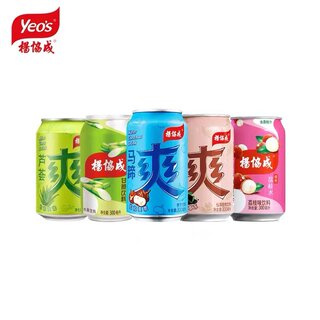 杨协成甘蔗汁饮料300ml/6罐整箱 清凉爽荔枝水马蹄爽饮品拼箱包邮