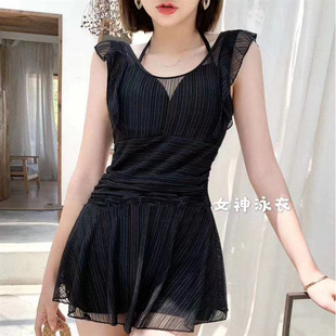 性感保守连体游泳衣 泳装 东大门泳衣女高级感2026春季 遮肉显瘦大码