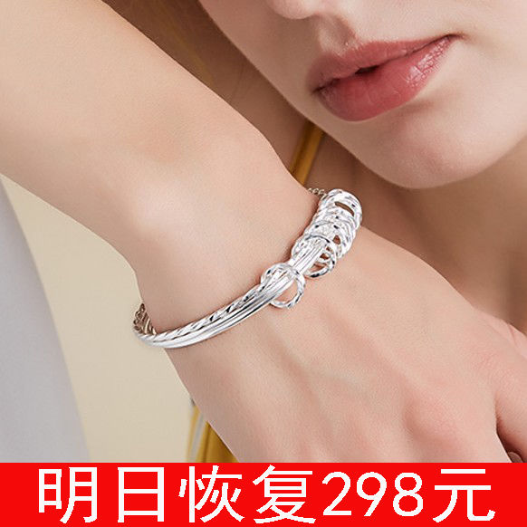 圆形推拉开口手镯百搭时尚