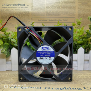 12V 0.41A CPU AVC 散热风扇 温控 DS09225T12HP079 9cm 原装 9025