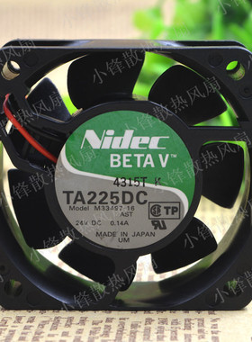 原装日本尼迪克NIDEC TA225DC M33497-16 24V 0.14A 6025 6cm风扇