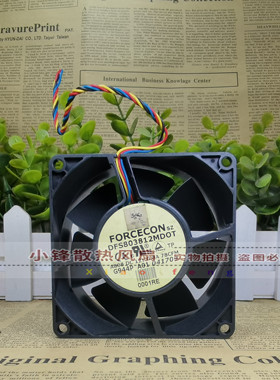 原装 FORCECON DFS803812MDOT 12V 0.8A 8038 8cm 机箱 散热风扇