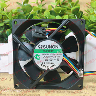 建准SUNON MF80201VX-Q010-S99 8020 8cm 12V 3.84W 4线戴尔风扇