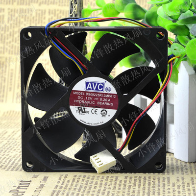 AVC 9025 9cm 12v 4针/线 pwm温控调速液压轴承DS09225R12MP012