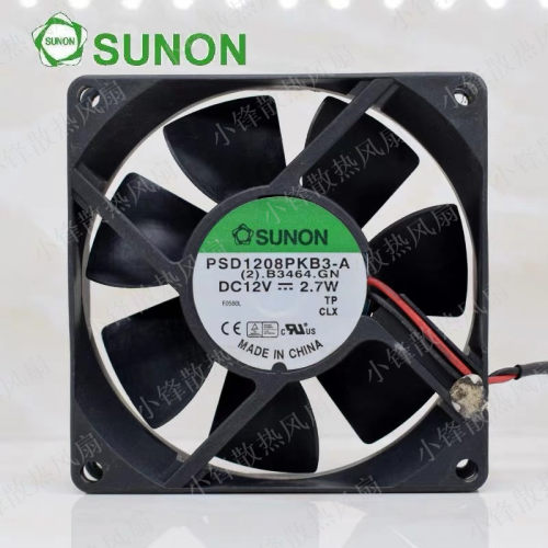 建准SUNON 12V 2.7W PSD1208PKB3-A 8CM 8025机箱 服务器散热风扇