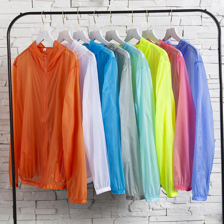 夏季超薄款潮牌透明连帽外套男冰丝防晒衣服韩版潮流百搭钓鱼褂子