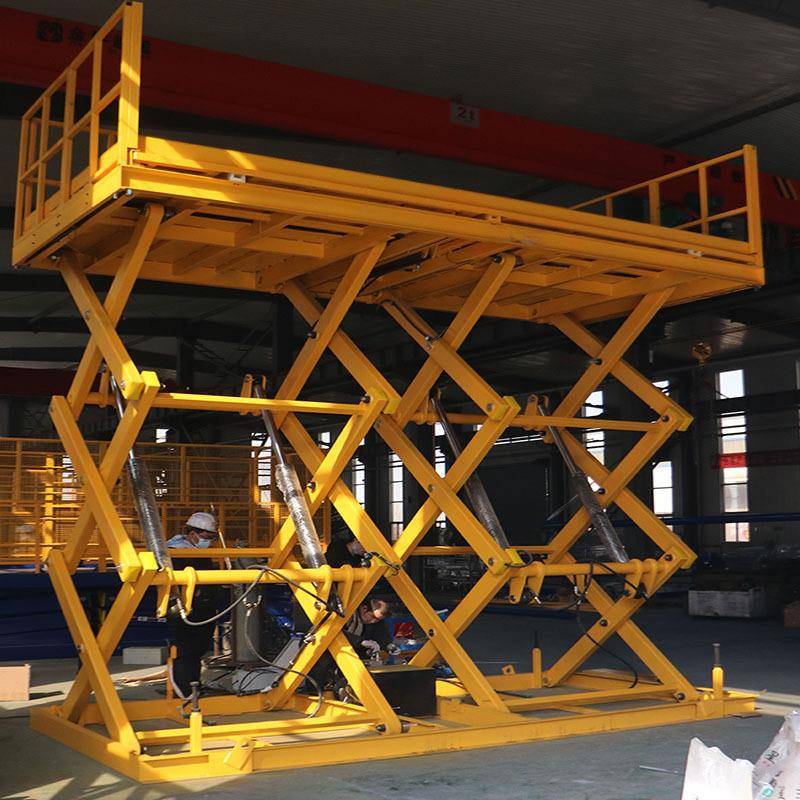 厂家零售剪叉升降平台固定升降机大吨位升降台汽车液压升降机