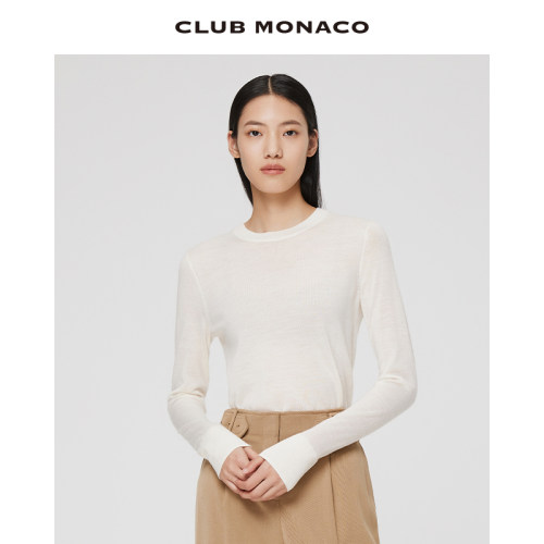早秋羊毛上衣CLUBMONACO套头衫