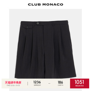 热裤 CLUB 带扣口袋日常通勤时尚 秋冬半松紧腰休闲短裤 MONACO男士