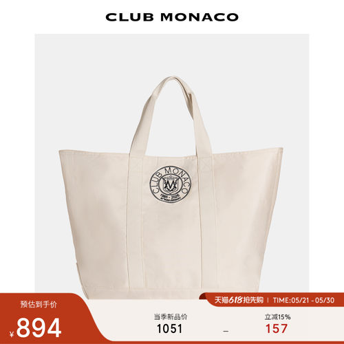 【40周年】CLUB MONACO女士早春手提大容量休闲便携托特包