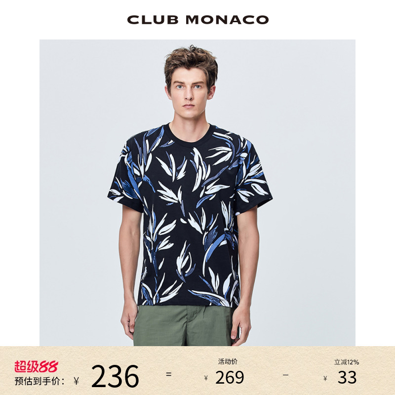 休闲CLUBMONACOT恤圆领