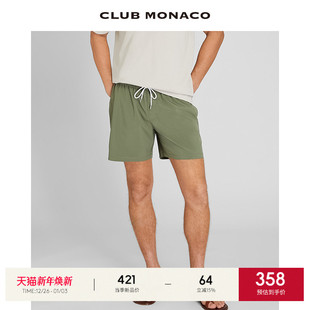 休闲运动宽松松紧腰短裤 CLUB MONACO男装
