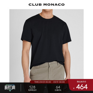 休闲舒适短袖 圆领简约纯色基础款 T恤 MONACO男士 CLUB